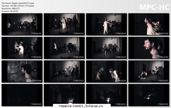 Regele Lear(UNATC) - Regia: Luminita Anton Distributie: George Robu - Teatru rom�nesc - Romanian Theater