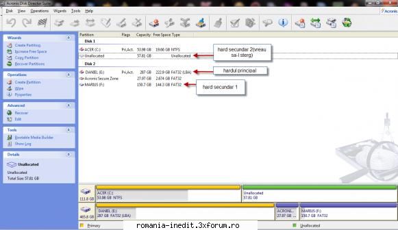 Repartitii hard disc - Eu am vrut sa instalez un al doilea windows cu - Tech Support