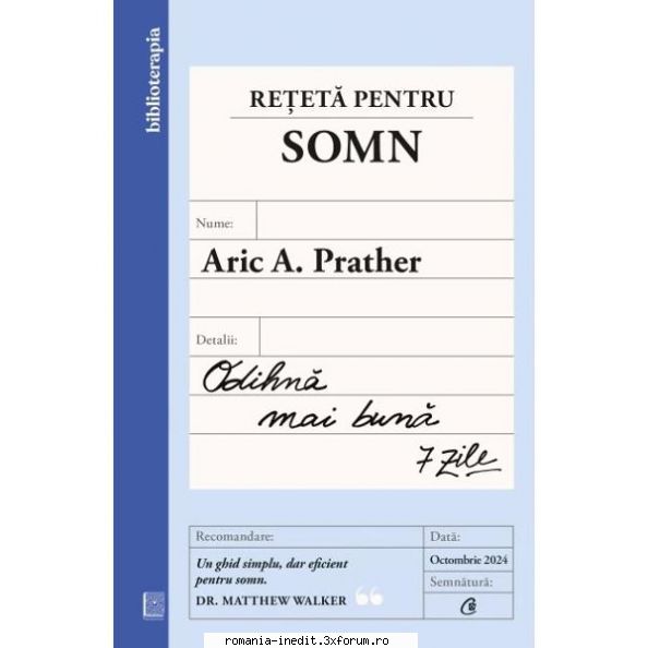 Request - Carti in limba romana - Salutare! Are cineva cartea Reteta pentru somn - Carti in limba romana