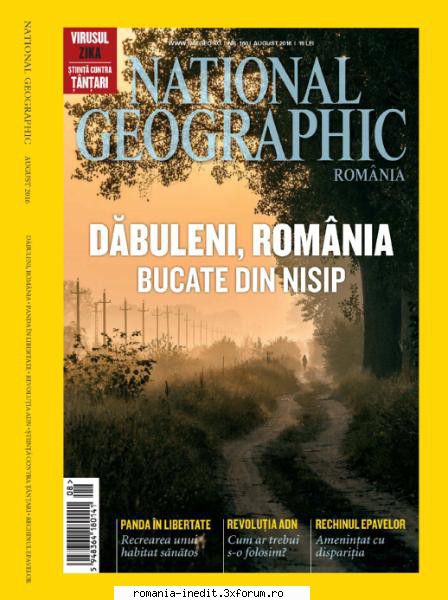 Reviste romanesti - National Geographic Romania � August 2016 - Carti in limba romana
