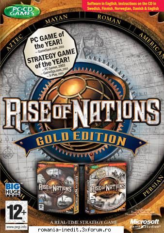 Rise of Nations Gold Edition - From acclaimed game designer Brian Reynolds and - Full Games