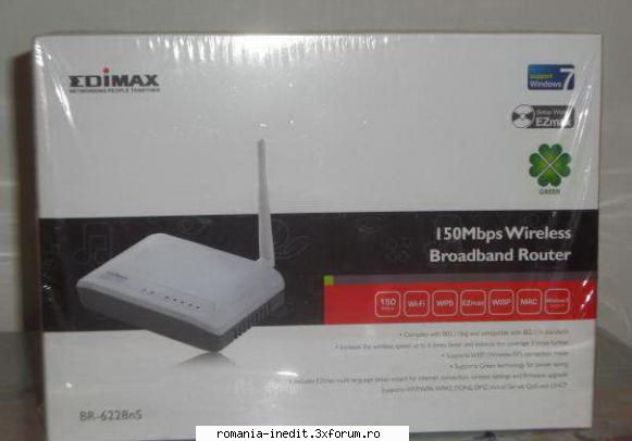 Router wireless EDIMAX BR-6228nS SIGILAT - Detalii aici: Router - ul este sigilat - Talcioc - Rag fair