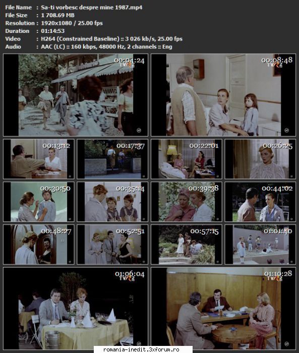 Sa-ti vorbesc despre mine (1987) - sasadoru - Filme rom�nesti - Romanian Movies