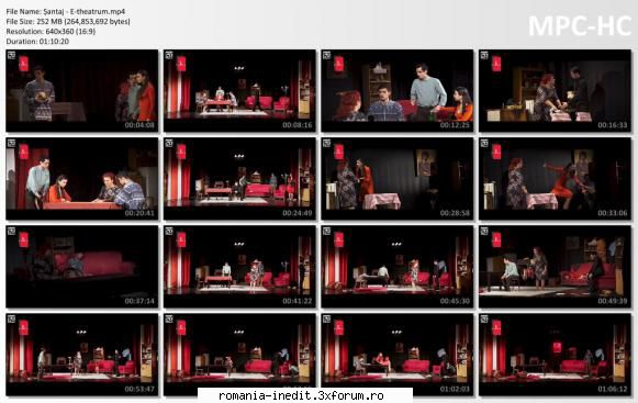 Santaj(Teatrul de arta Deva) - Distribuție Arelian Raducu Gheorghe - Teatru rom�nesc - Romanian Theater