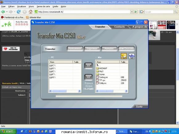 Schimbare soft pe Mio C620 - aparatele acestea se deblocau cu mio-hack ! din - Mobile/ PDA / GPS Tech Support