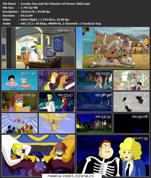 Scooby-Doo and the Monster of Mexico 2003 AUDIO RO - sasadoru - Filme pentru copii - Movies for kids