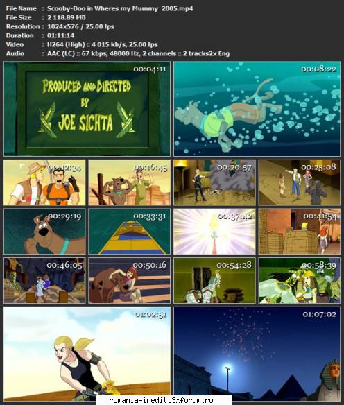 Scooby-Doo! in Where's My Mummy? ( 2005 ) AUDIO RO - sasadoru - Filme pentru copii - Movies for kids