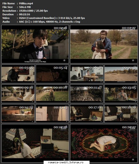 Scurtmetraje-Teatru scurt/radiofonic - �Milika� este un film dramatic - Filme rom�nesti - Romanian Movies