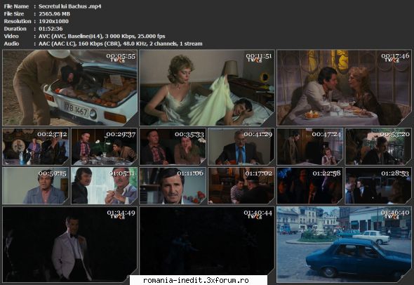 Secretul lui Bachus (1984) - tvrip Mod edit: File expirate. pentru file - Filme rom�nesti - Romanian Movies