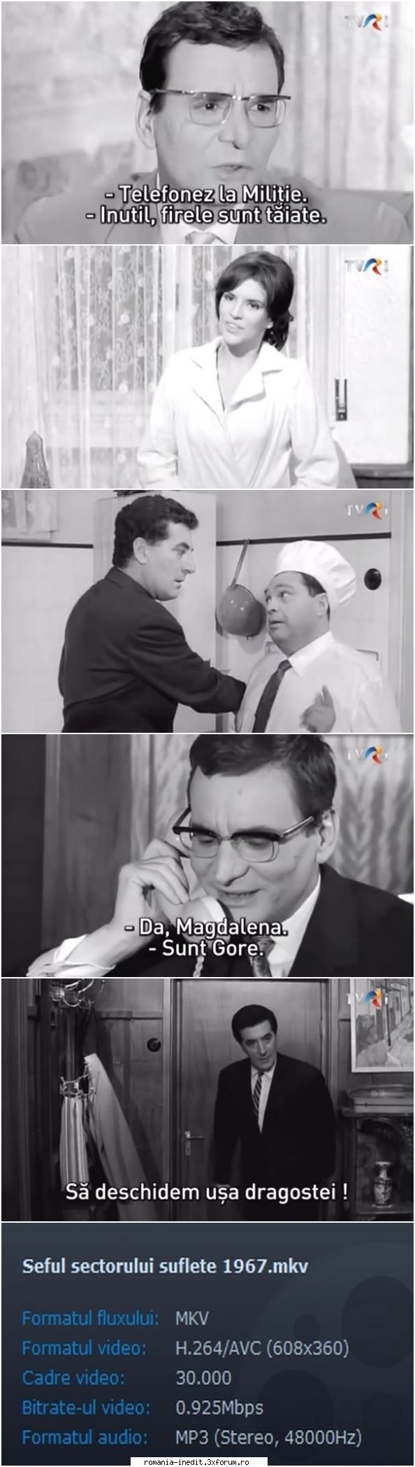 Seful sectorului suflete (1967) - 694Mb MKV Mod edit: File expirate - Filme rom�nesti - Romanian Movies