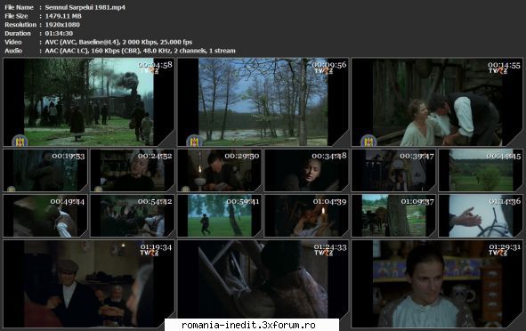 Semnul sarpelui (1981) - sasadoru - Filme rom�nesti - Romanian Movies