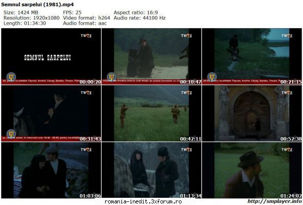 Semnul sarpelui (1981) - marianvo - Filme rom�nesti - Romanian Movies