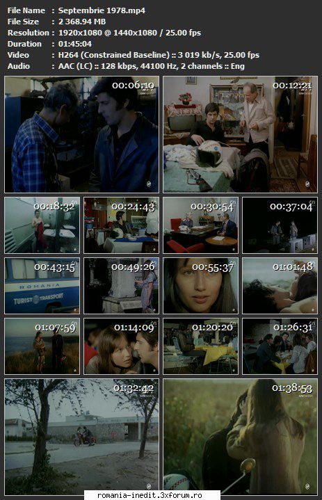Septembrie (1978) - sasadoru - Filme rom�nesti - Romanian Movies