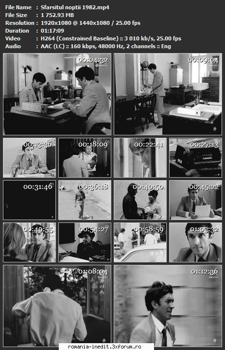 Sfirsitul noptii (1982) - sasadoru - Filme rom�nesti - Romanian Movies