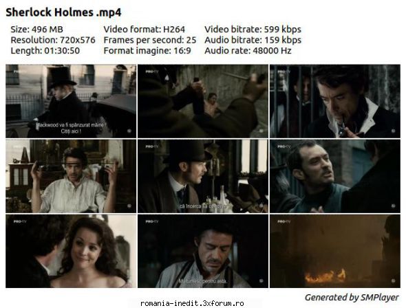 Sherlock.Holmes[2009]DvDrip-aXXo - Sherlock Holmes TVRip / MP4 Subtitrare / Romana - Filme - Movies
