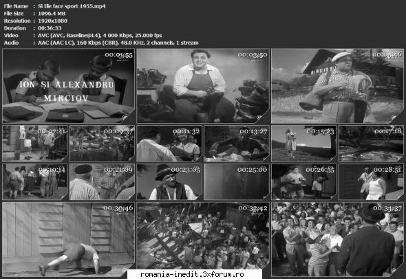 ...Și Ilie face sport (1954) (scurt metraj) - sasadoru - Filme rom�nesti - Romanian Movies