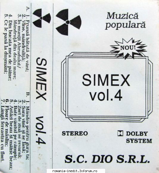 Simi Deac si Simex vol 4 - A1.Frunza batuta de vant A2.Vino - Muzica populara romaneasca - Romanian folk