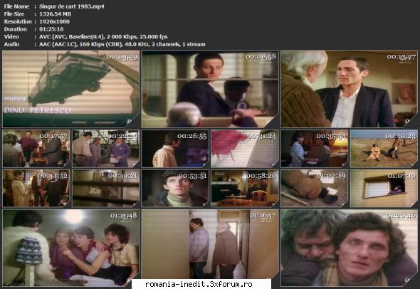 Singur de cart (1983) - sasadoru - Filme rom�nesti - Romanian Movies