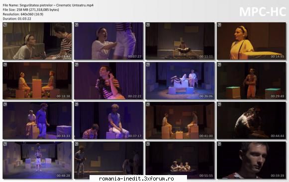 Singuratatea pietrelor (Unteatru) - Regia: Norbert Boda Scenografia - Teatru rom�nesc - Romanian Theater