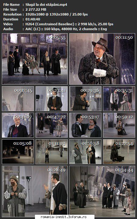 Sluga la doi stapani (2001) (Teatru TV) - sasadoru - Teatru rom�nesc - Romanian Theater