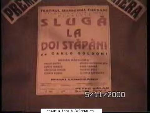 Sluga la doi stapani(Teatrul Gheorghe Pastia Focsani) - bgl23 - Teatru rom�nesc - Romanian Theater