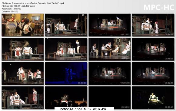 Soacra cu trei nurori(Teatrul Dramatic �Fani Tardini�) - DISTRIBUTIE Carm - Teatru rom�nesc - Romanian Theater