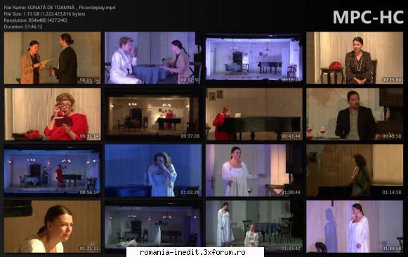 Sonată de toamnă(Teatrul Nottara) - De Ingmar Bergman Traducere - Teatru rom�nesc - Romanian Theater