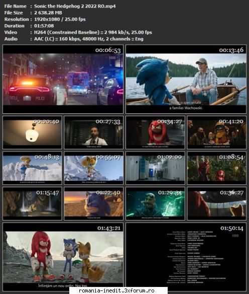 Sonic the Hedgehog ) RO - Sonic the Hedgehog 2 2022 audio romană - Filme pentru copii - Movies for kids