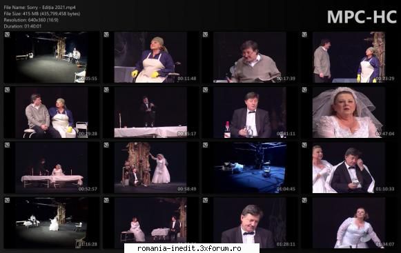 Sorry(Teatrul Bulandra) - Author: Aleksandr Galin Translation: Nicolae - Teatru rom�nesc - Romanian Theater
