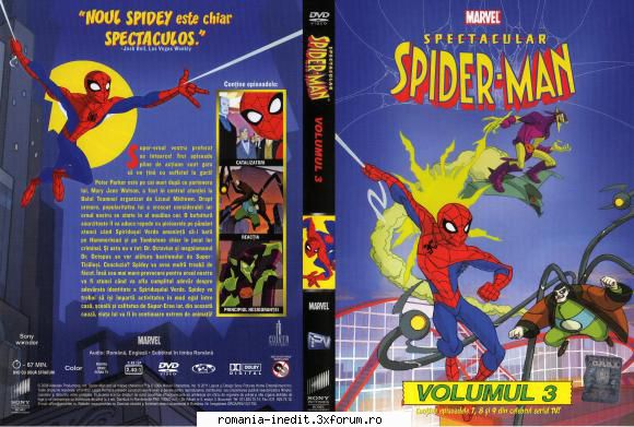 Spectacular SPIDERMAN - Gazeta Sporturilor - Episoade DVD 3 in format - Filme pentru copii - Movies for kids
