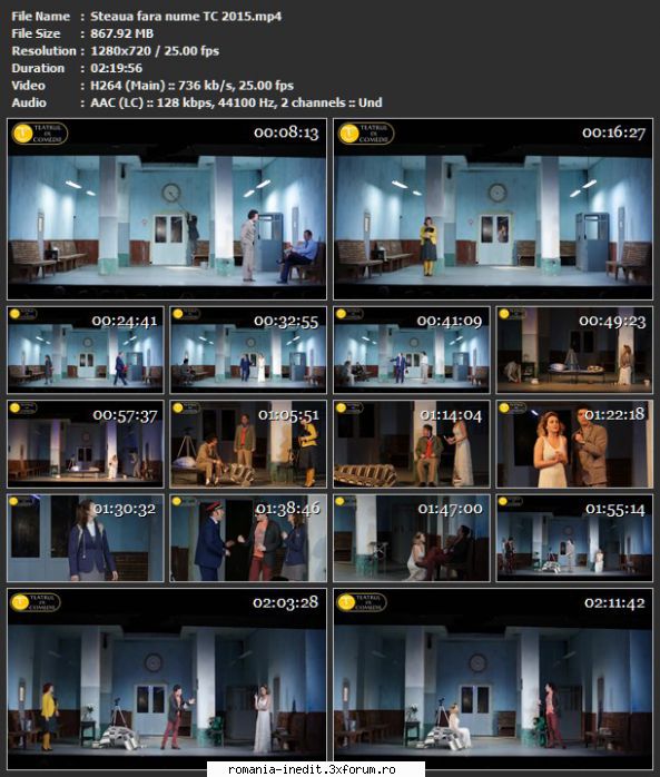 Steaua fara nume (Teatrul De Comedie)(2015) - sasadoru - Teatru rom�nesc - Romanian Theater