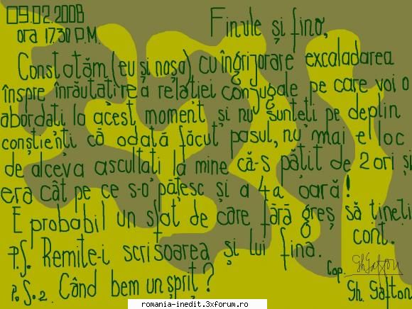 Stilul epistolar 2008 - nasul catre fini - Funny