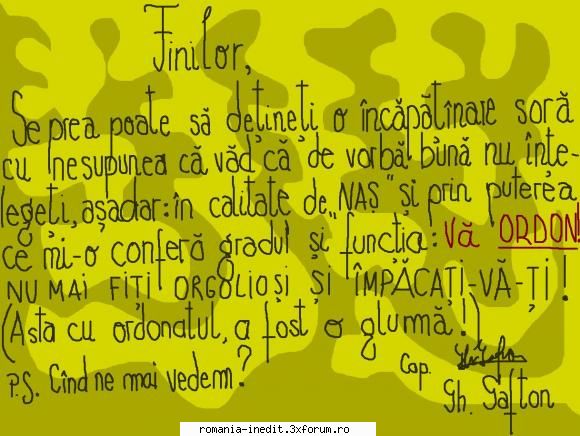 Stilul epistolar 2008 - 'ordin 'de la nasu - Funny