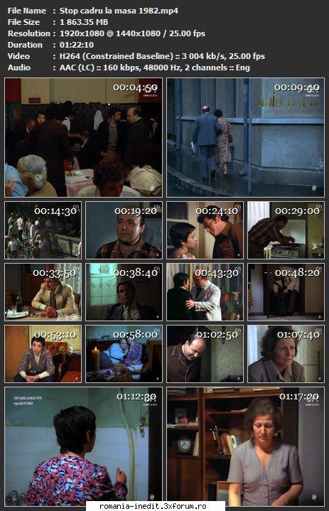 Stop cadru la masa (1980) - sasadoru - Filme rom�nesti - Romanian Movies