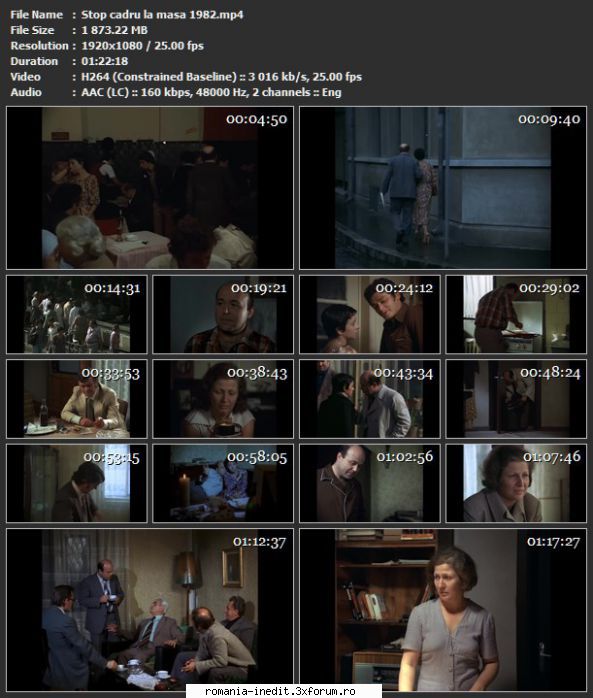 Stop cadru la masa (1980) - sasadoru - Filme rom�nesti - Romanian Movies