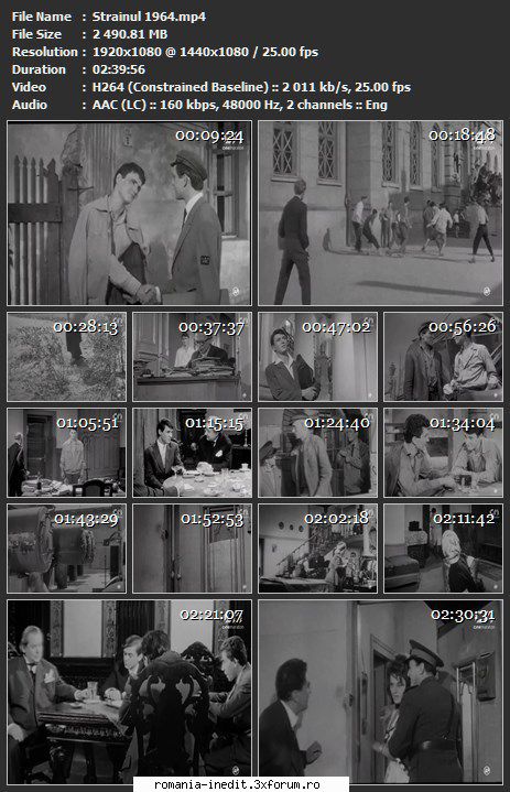 Strainul (1964) - sasadoru - Filme rom�nesti - Romanian Movies