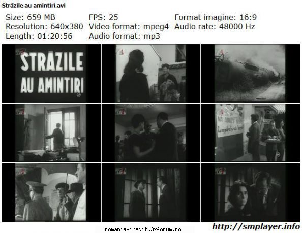 Strazile au amintiri (1962) - Repostsre !! Strazile au amintiri (1962) - Filme rom�nesti - Romanian Movies