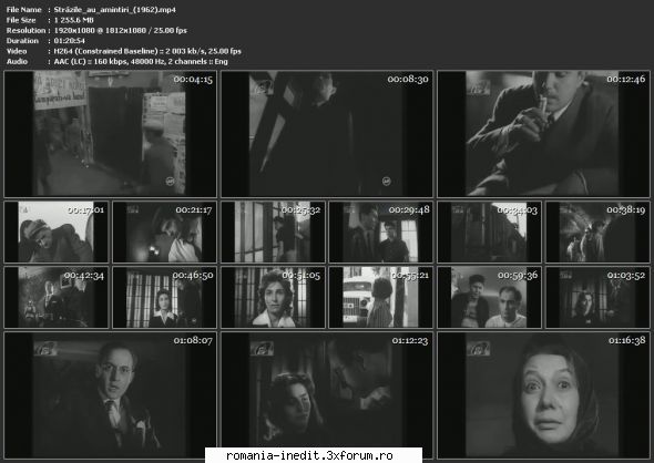 Strazile au amintiri (1962) - sasadoru - Filme rom�nesti - Romanian Movies