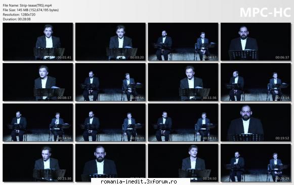 Strip-tease(Teatrul Radu Stanca) - Spebtacol lectura cu Iustian Turcu - Teatru rom�nesc - Romanian Theater