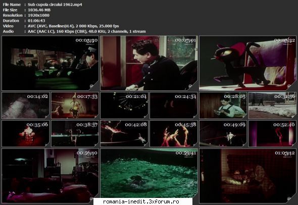 Sub cupola albastră (1962) - tvrip cupola circului 1962.mp4 - Filme rom�nesti - Romanian Movies