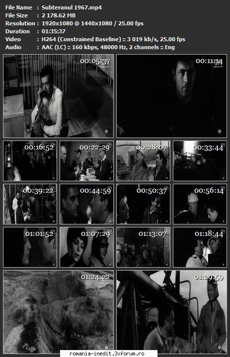 Subteranul (1967) - sasadoru - Filme rom�nesti - Romanian Movies