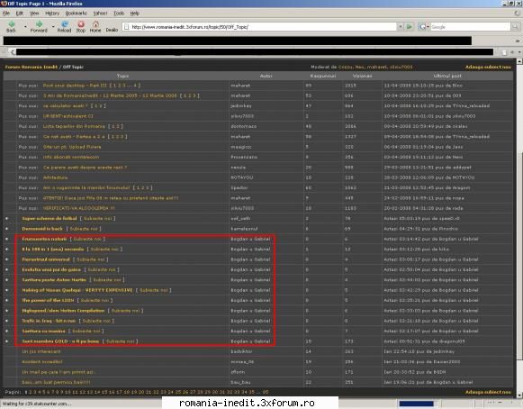 Sunt membru GOLD - o fi pe bune - Cum a ajuns Bogdan gold ! P.s. Moderator si admin - Off Topic