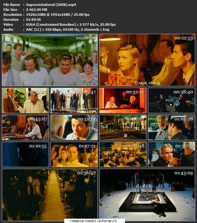 Supravietuitorul (2008) - sasadoru - Filme rom�nesti - Romanian Movies