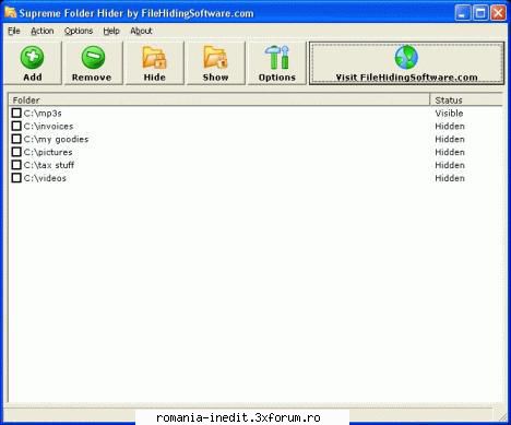 Supreme Folder Hider v1.8 + Crack - Overview: Supreme Folder Hider is file hiding - Software