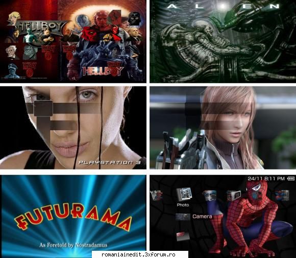 THEMES for PSP !!! - 6 ptf theme pack - Emulatoare