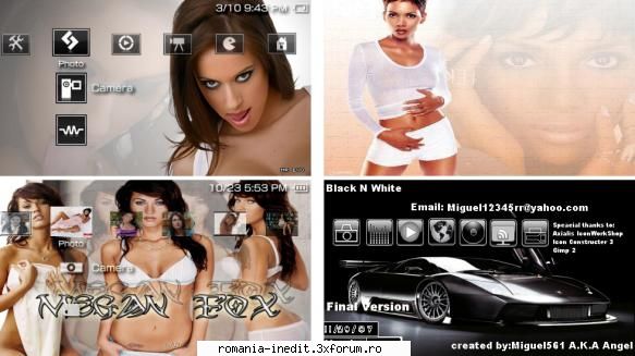THEMES for PSP !!! - 4 ptf theme pack - Emulatoare