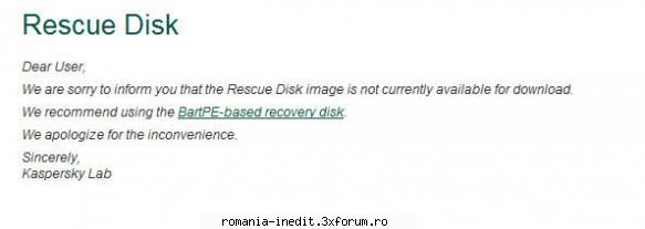 [TUT] Kaspersky Rescue Disk - O ultima solutie - Foarte util tutorialul dar din pacate - Tutoriale generale