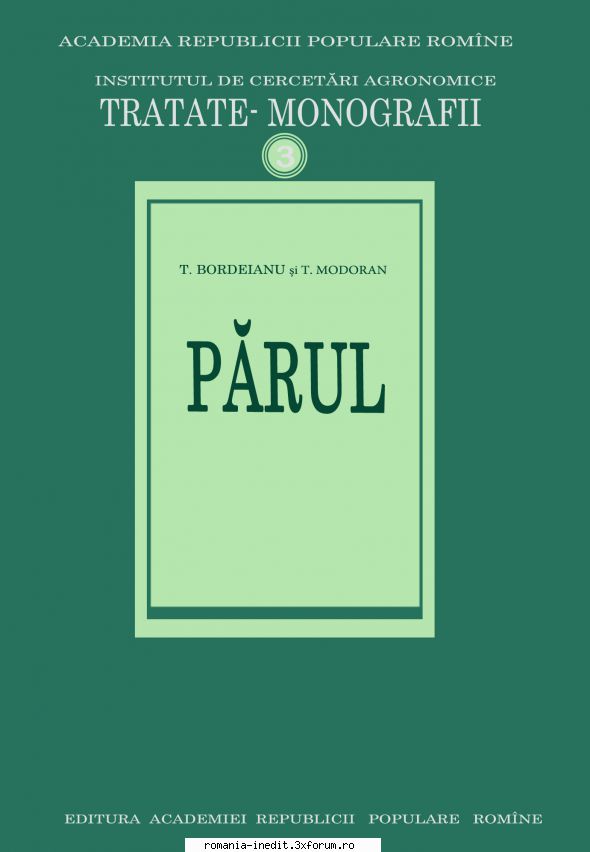 [T] Cartea tehnică a agricultorului - Tratate Monografii Parul T. Bordeianu - Carti in limba romana