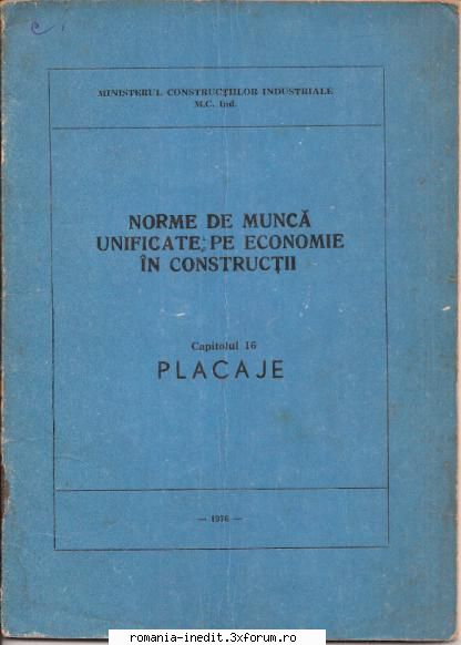 [T] Carti Electronice despre Constructii - Ministerul Construcțiilor Industriale - Carti in limba romana