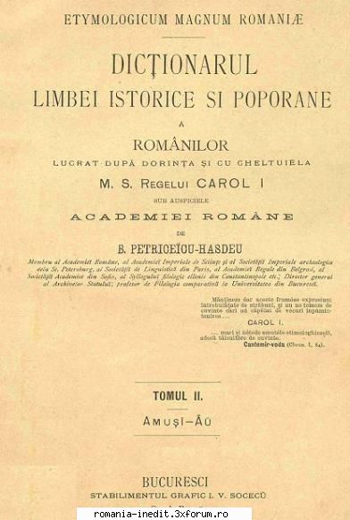 [T] Limba rom�nă - Ortografie, gramatică, dictionare - [1890] Etymologicum M - Carti in limba romana